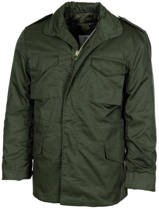 US Feldjacke M65, oliv,m. auskn. Steppfutter