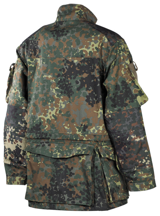 BW Kampfjacke, Einsatz/Übung,lang, flecktarn