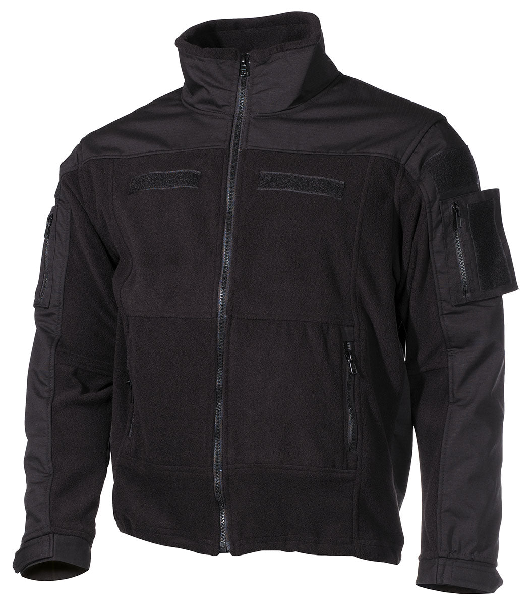 Fleece-Jacke, "Combat",schwarz