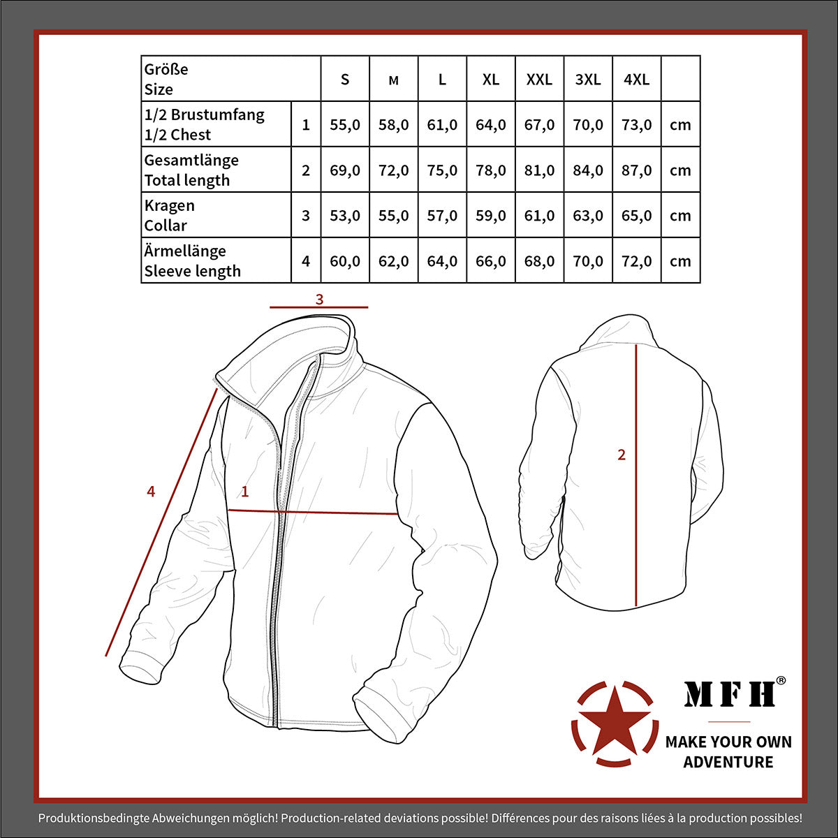 Fleece-Jacke, "Combat",flecktarn