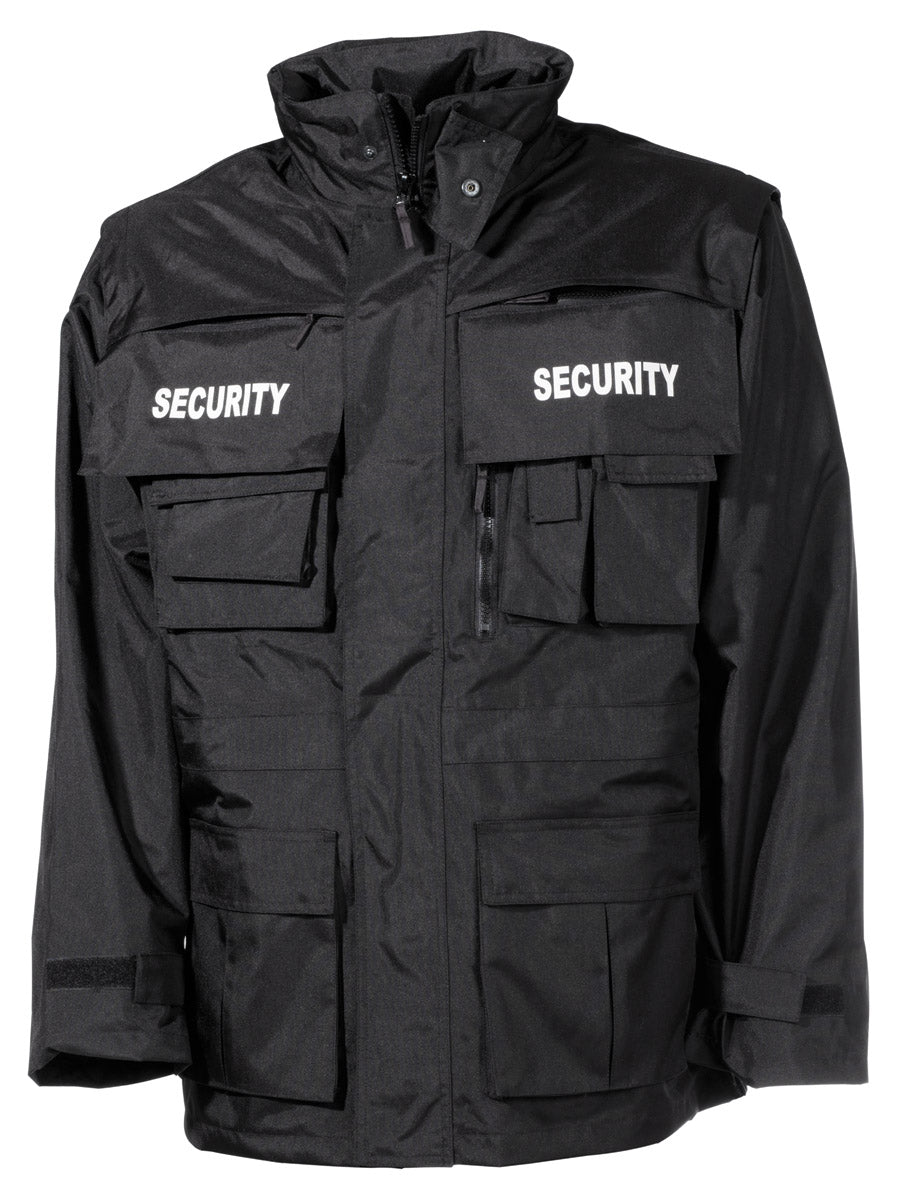 Jacke, "Security", schwarz,wasserdicht, antistatisch