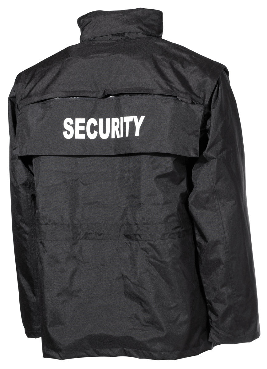 Jacke, "Security", schwarz,wasserdicht, antistatisch