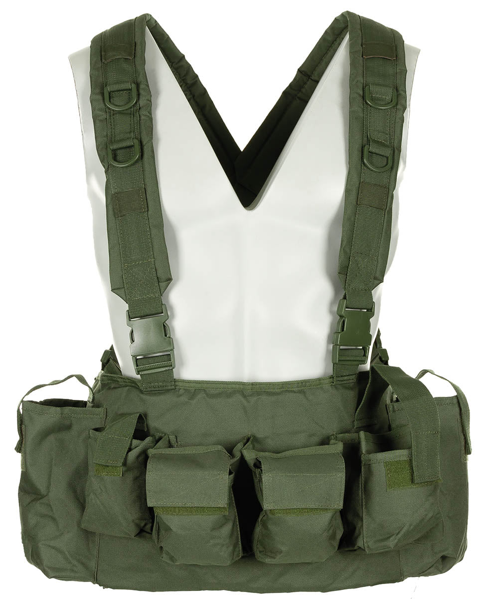 Chest Rig, 9 Taschen,oliv