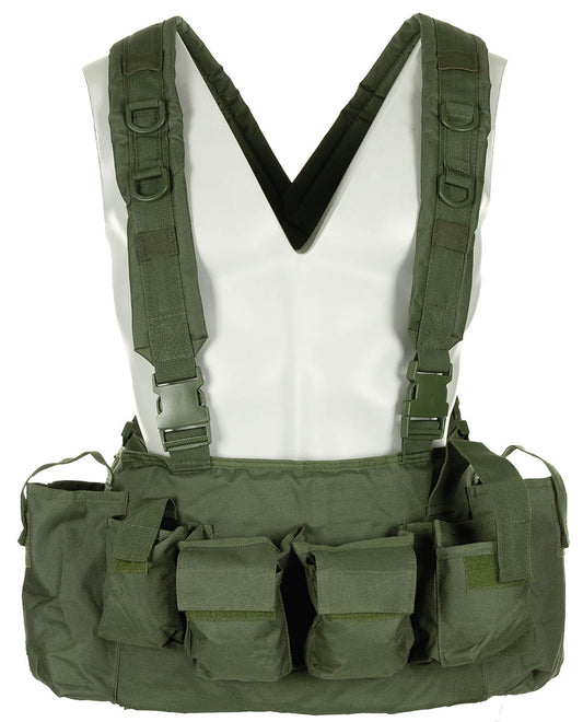 Chest Rig, 9 Taschen,oliv