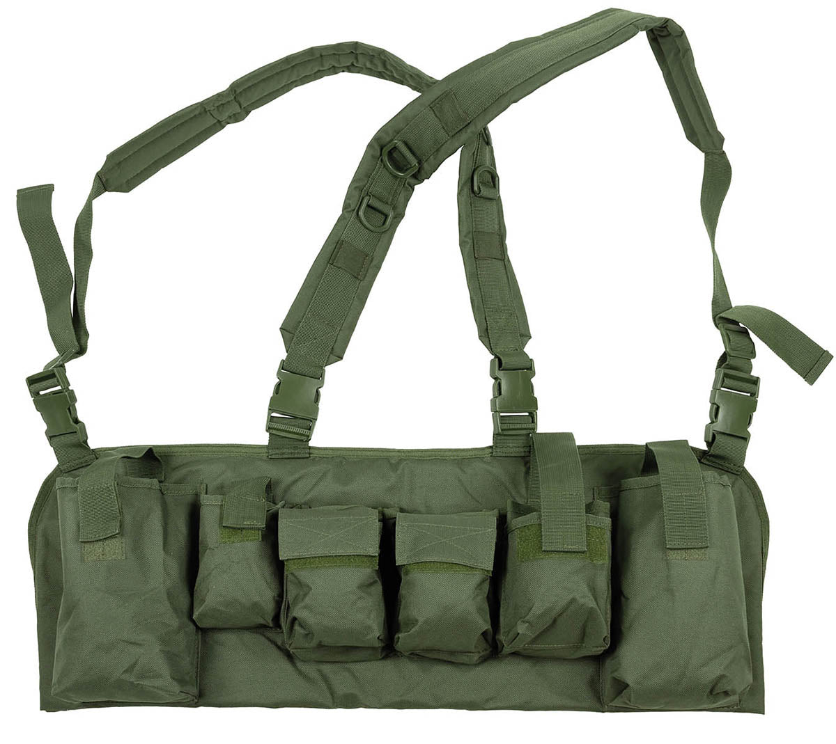 Chest Rig, 9 Taschen,oliv