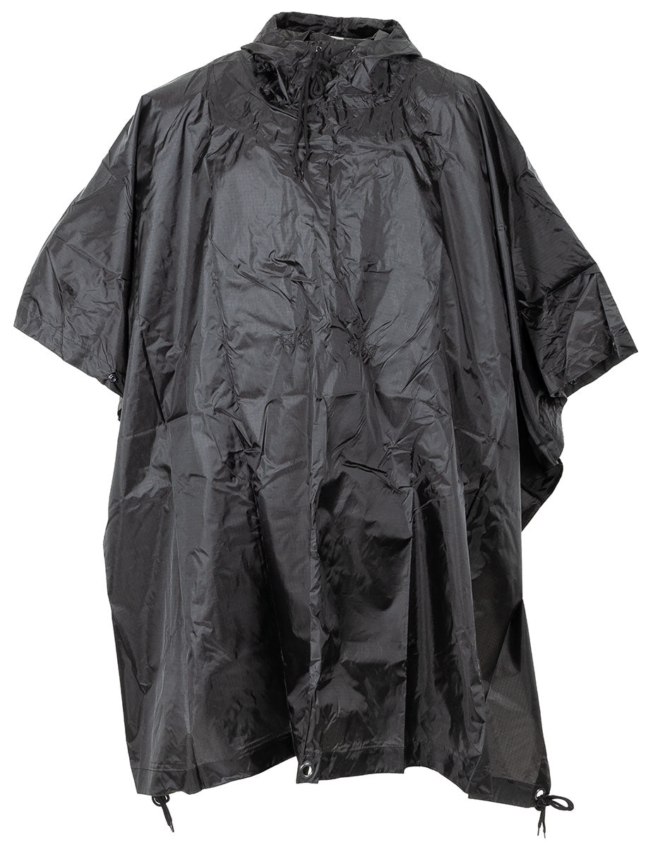 Poncho, Rip Stop,schwarz, ca. 144 x 223 cm