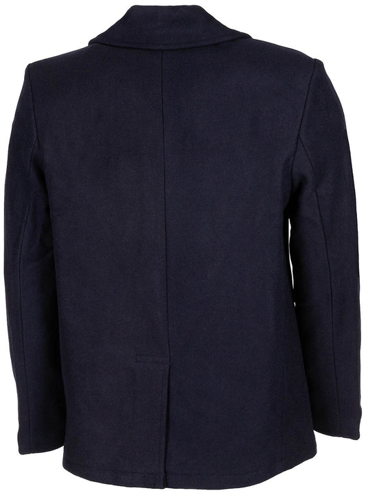 US Pea Coat, blau,mit blauen Knöpfen