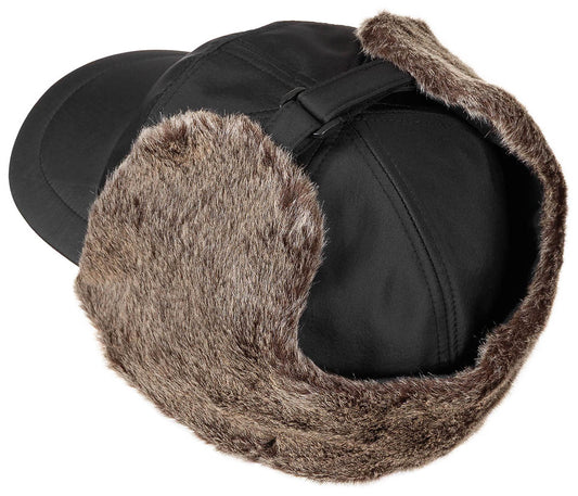 Winter Cap, "Trapper",schwarz