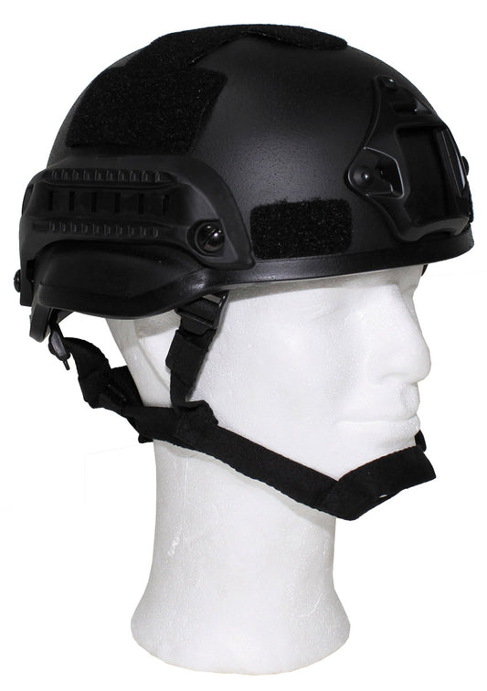 US Helm, "MICH 2002", Rails,schwarz, ABS-Kunststoff