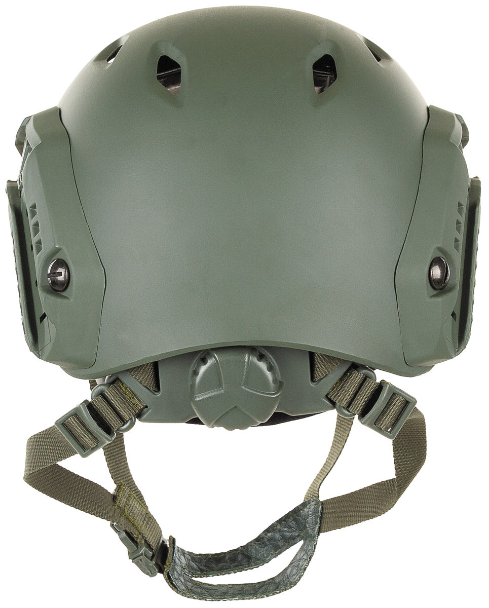 US Helm, FAST-Fallschirmjäger,oliv, Rails, ABS-Kunststoff