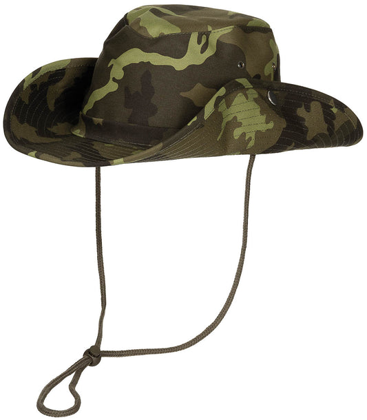 Buschhut, M 95 CZ tarn,mit Kinnband, zum Hochstellen