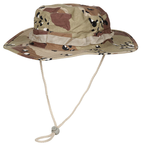 US GI Buschhut, Kinnband, GIBoonie, Rip Stop, 6 Fa. desert