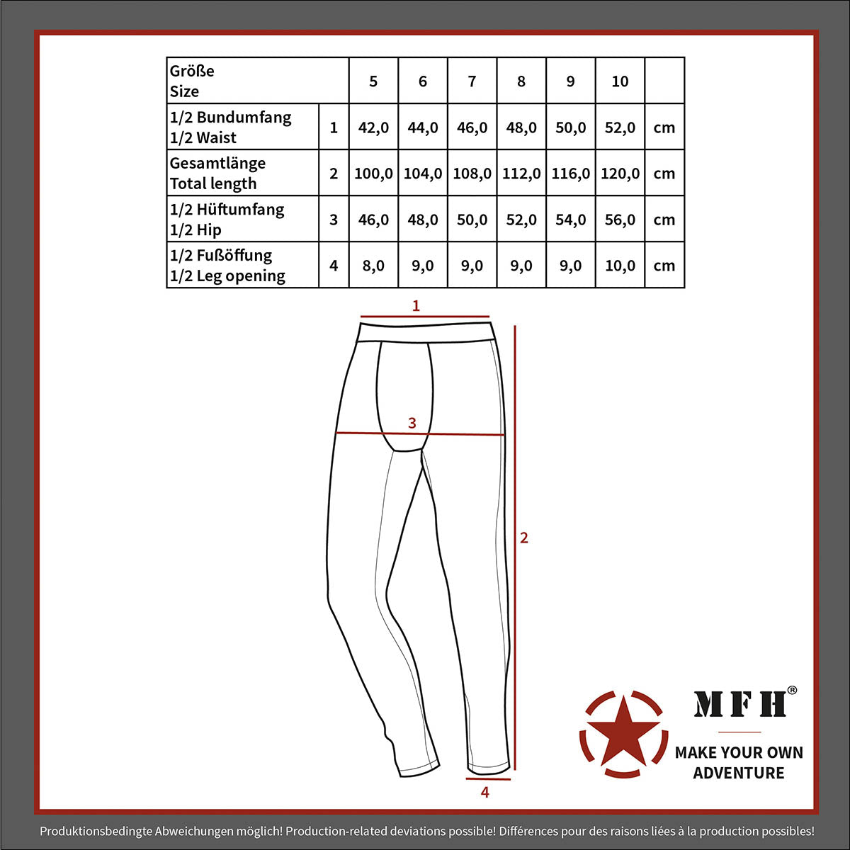 BW Unterhose, lang, oliv