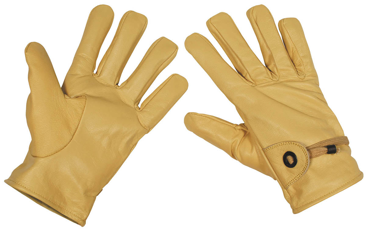 Western-Fingerhandschuhe,Leder, beige