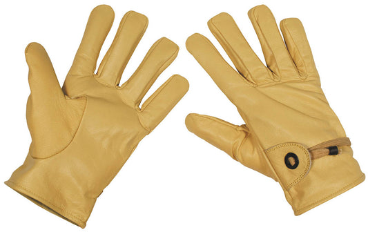 Western-Fingerhandschuhe,Leder, beige