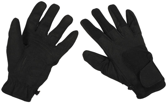Fingerhandschuhe,Worker light, schwarz
