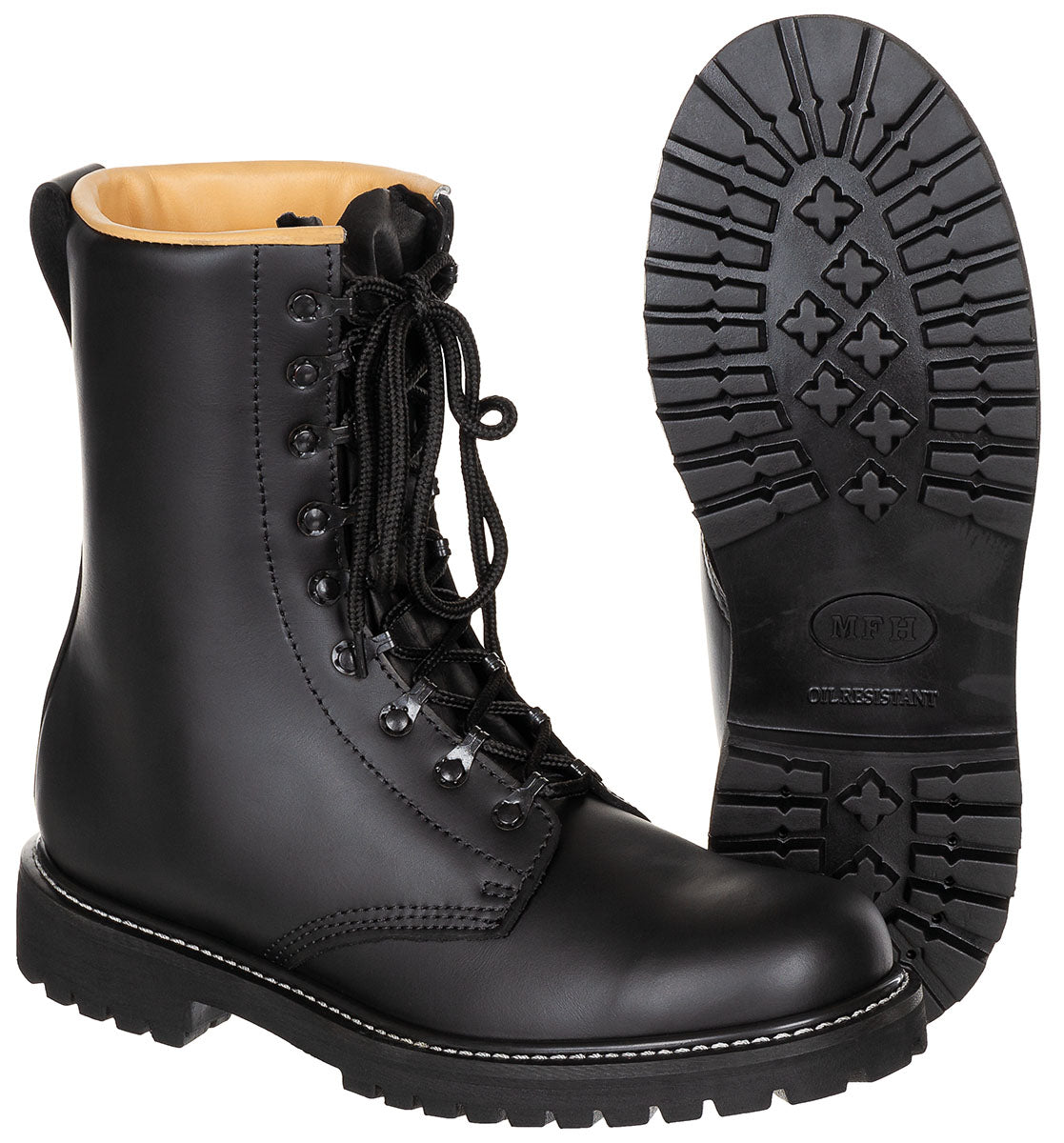 Kampfstiefel, Vollleder,gute Ausführung, schwarz