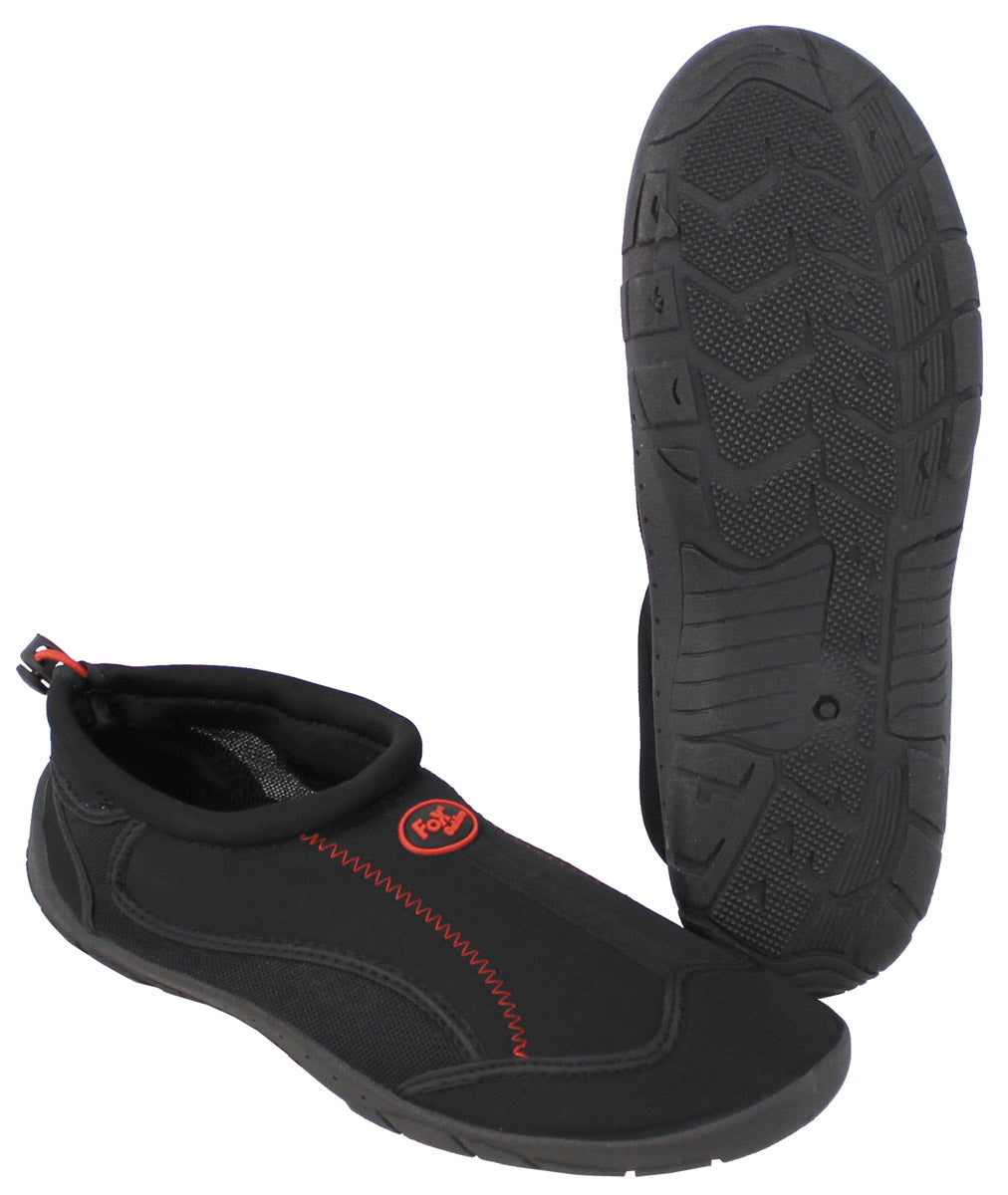 Badeschuhe, Neopren, schwarz,Kordelzug