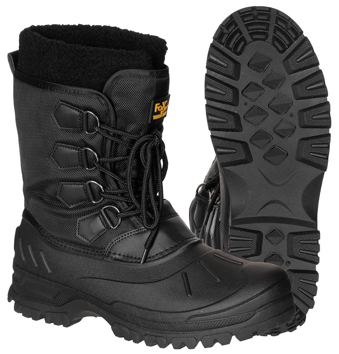 Kälteschutzstiefel, geschnürt,schwarz