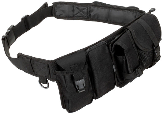 Hüftgurt, mit 6 Taschen,ca. 5,5 cm, schwarz