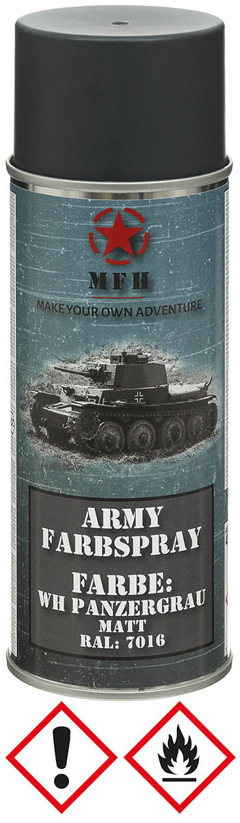Army Farbspray,WH PANZERGRAU, matt, 400 ml