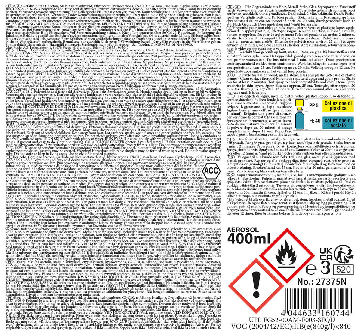 Army Farbspray,SIGNALROT, 400 ml