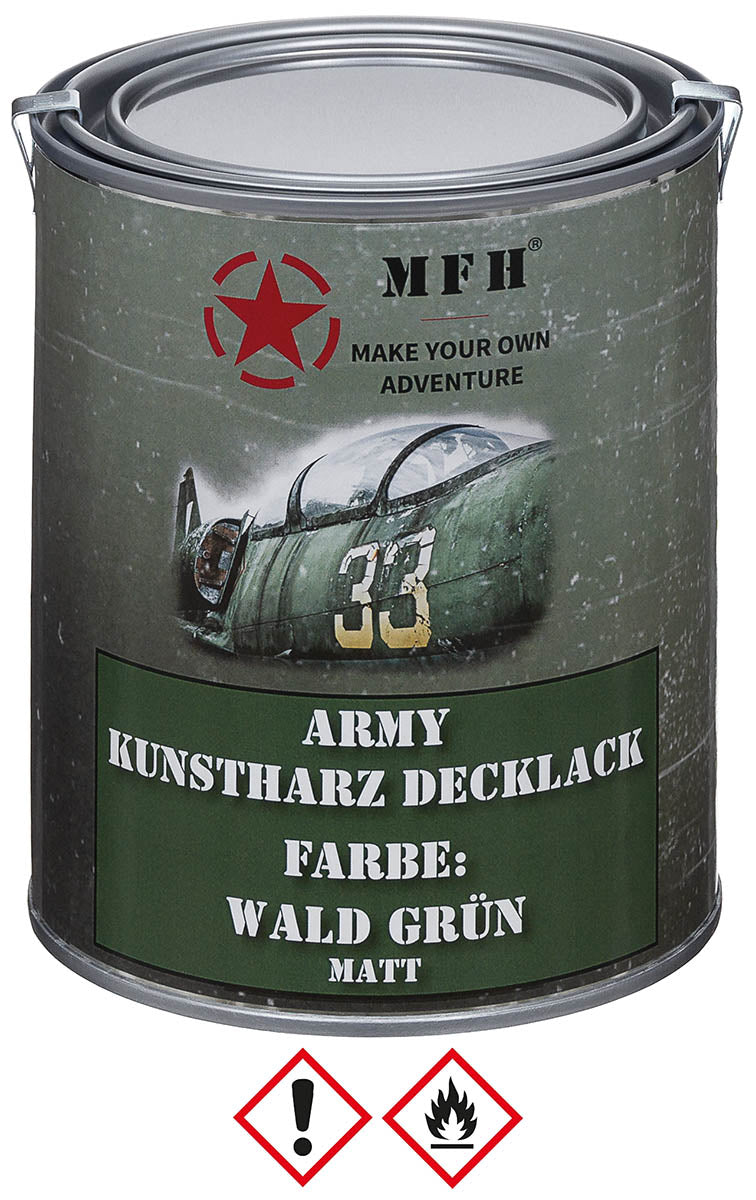 Army Lack, WALD GRÜN,matt, Dose, 1 l