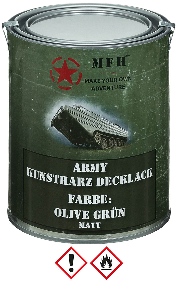 Army Lack, OLIV GRÜN,matt, Dose, 1 l