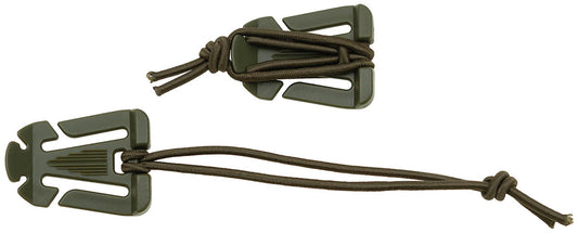 Clip mit Gummiband, "MOLLE",oliv, 2er Pack