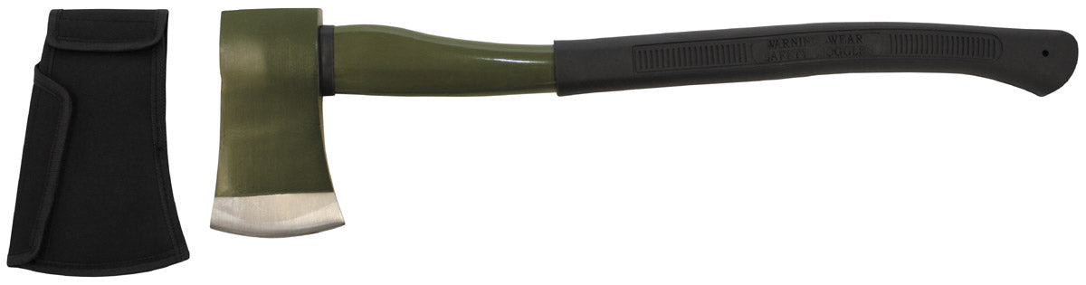 Axt, "Deluxe", groß,Fiberglasstiel, oliv