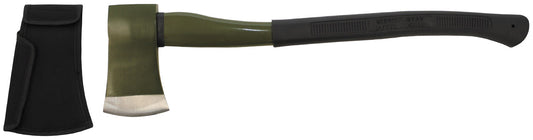 Axt, "Deluxe", groß,Fiberglasstiel, oliv