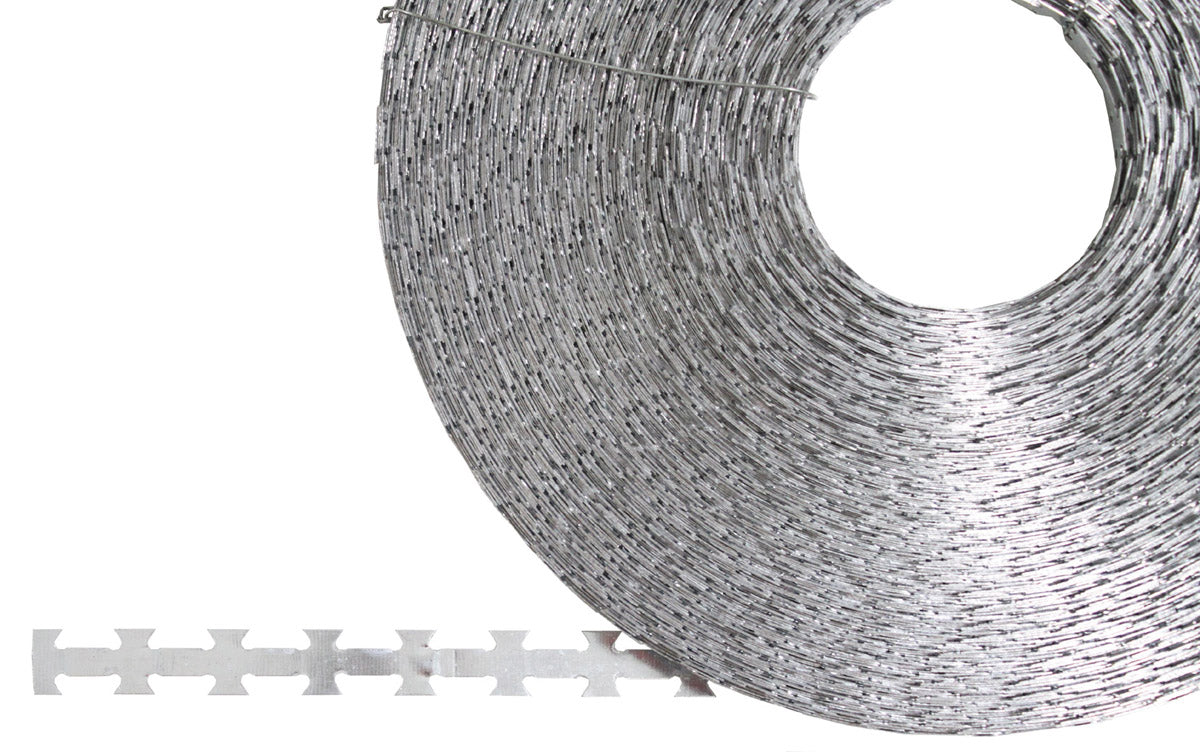 Band-Stacheldraht, Metallverzinkt, 120 m, Durchm. 30 cm