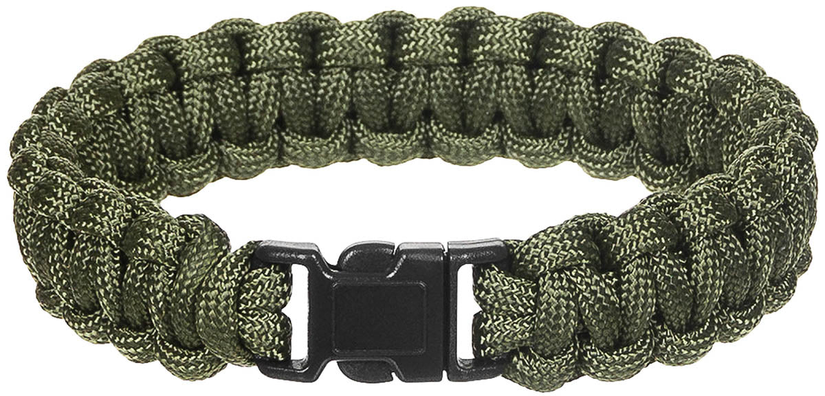 Armband, "Parachute Cord",oliv, Breite ca. 1,9 cm