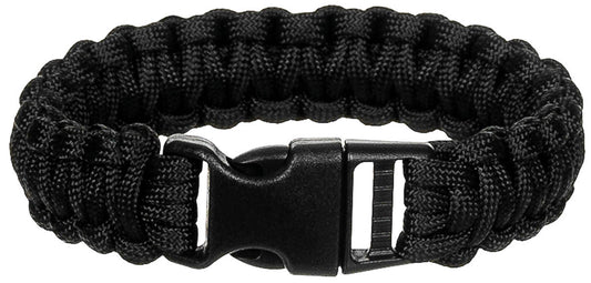 Armband, "Parachute Cord",schwarz , Breite ca. 2,3 cm