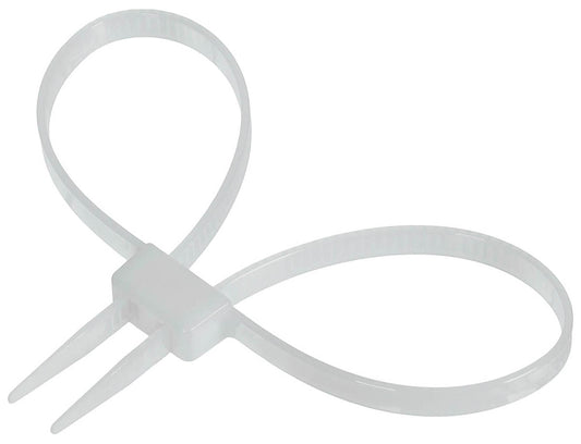 Kunststoffhandschellen,10 St./Pack, 70 x 1,2 cm, weiß