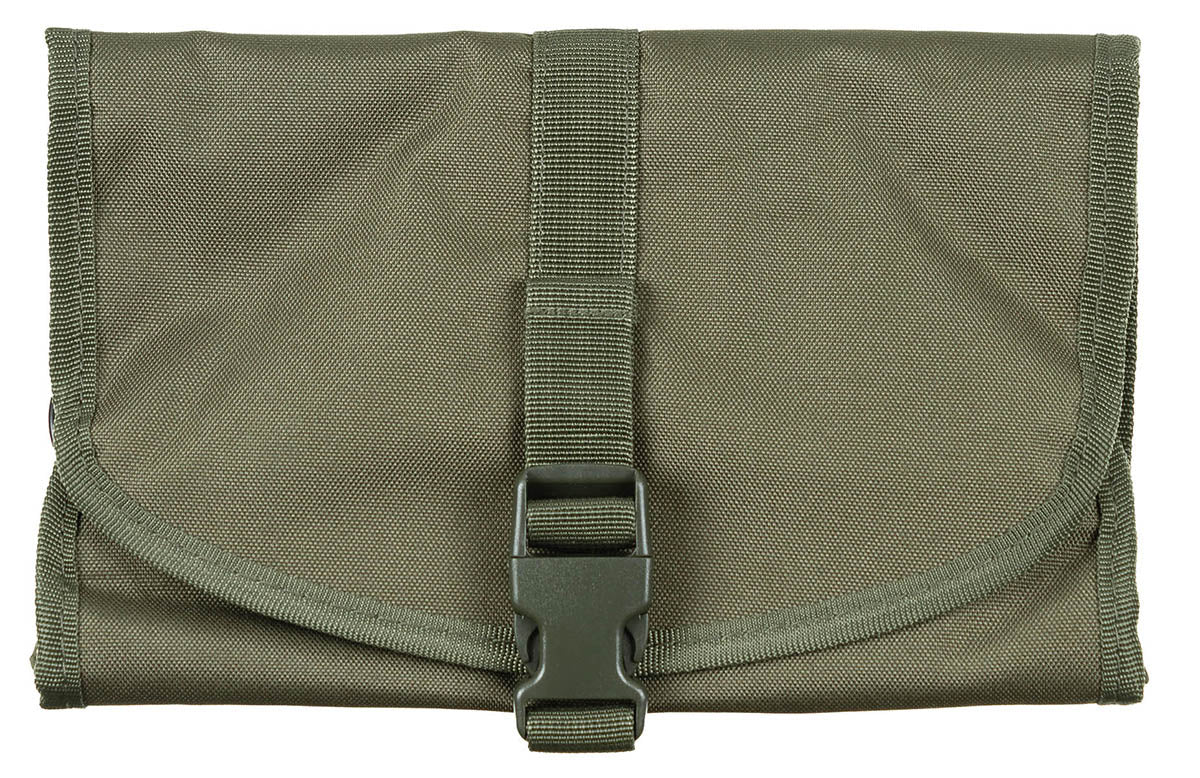 Brit. Waschzeugtasche,rollbar, oliv