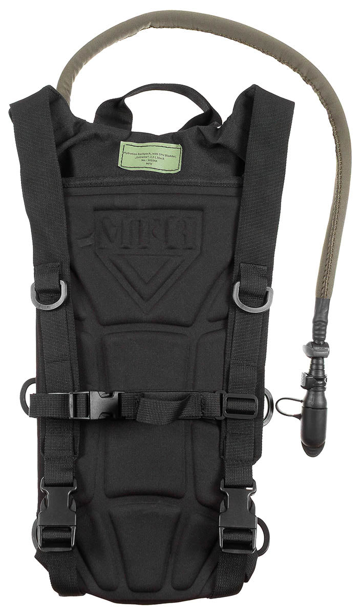Trinkrucksack, mit TPU-Beutel,Extreme, 2,5 l, schwarz