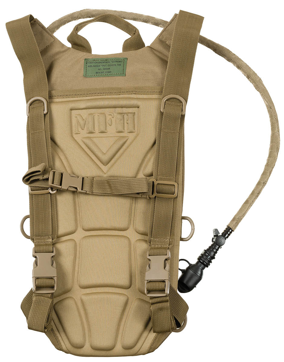 Trinkrucksack, mit TPU-Beutel,Extreme, 2,5 l, coyote tan