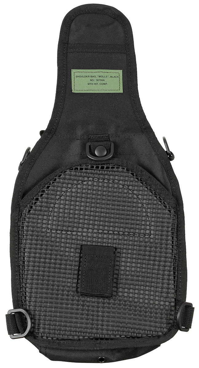 Schulter-Umhängetasche,MOLLE, schwarz