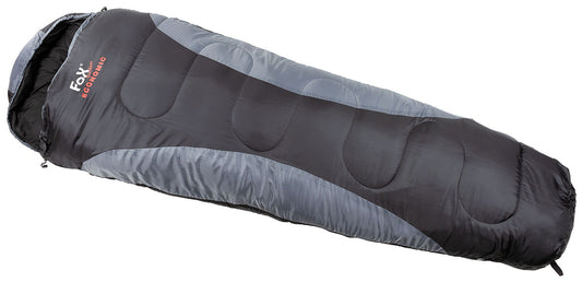 Mumienschlafsack, "Economic",schwarz-grau