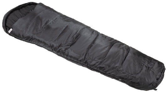 Mumienschlafsack, schwarz,2-lagige Füllung