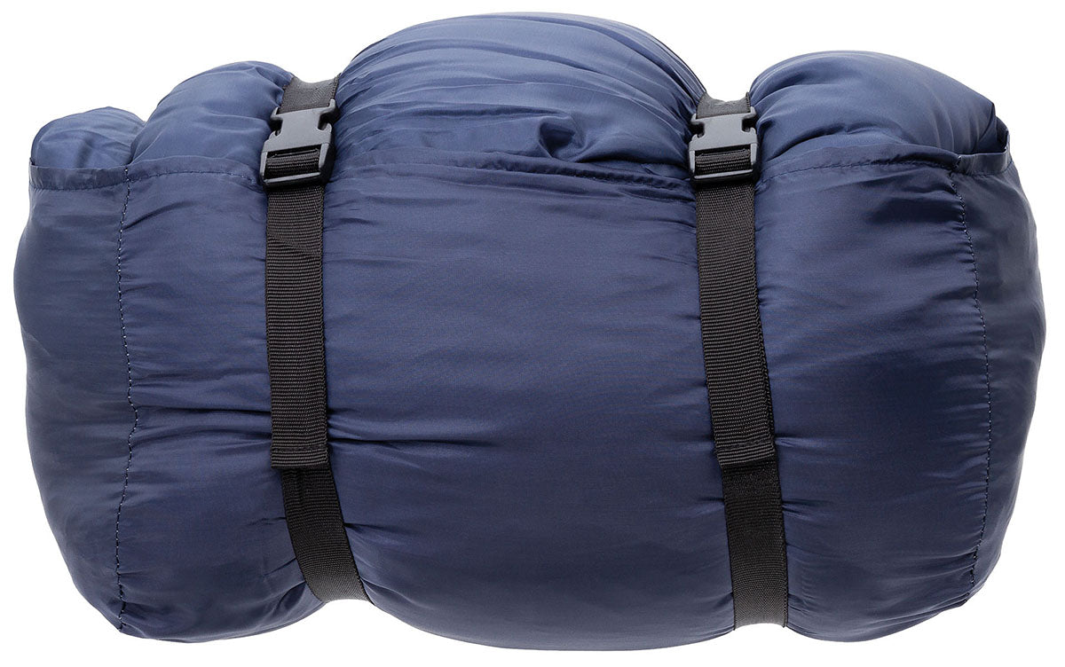 Israel. Pilotenschlafsack,blau, 2-lagige Füllung