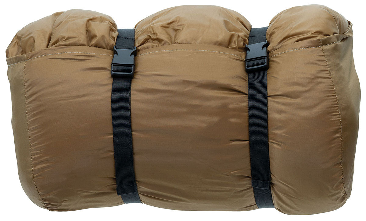 Israel. Pilotenschlafsack,coyote tan, 2-lagige Füllung