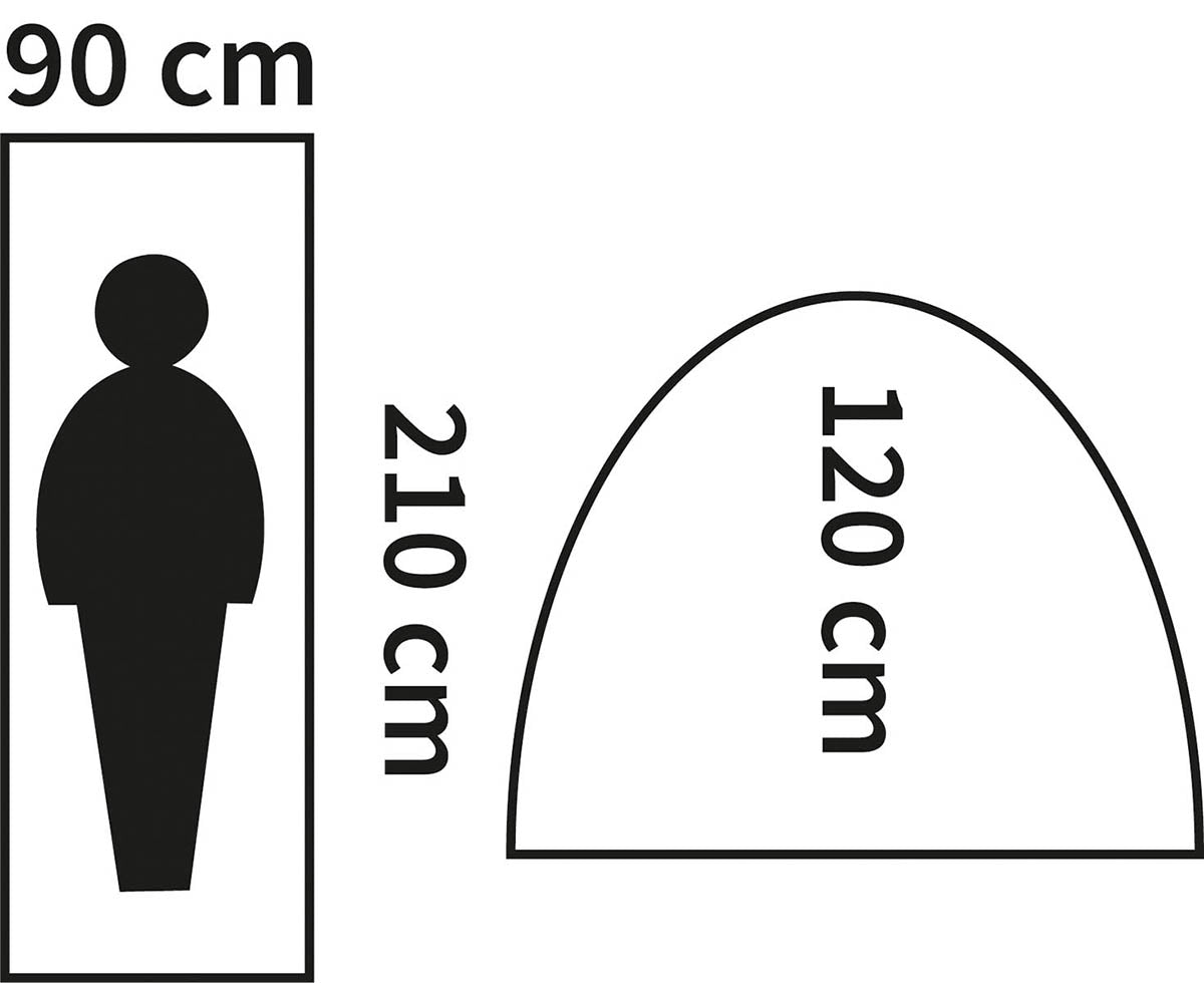 Zelt, "Monodom", 1 Person,oliv