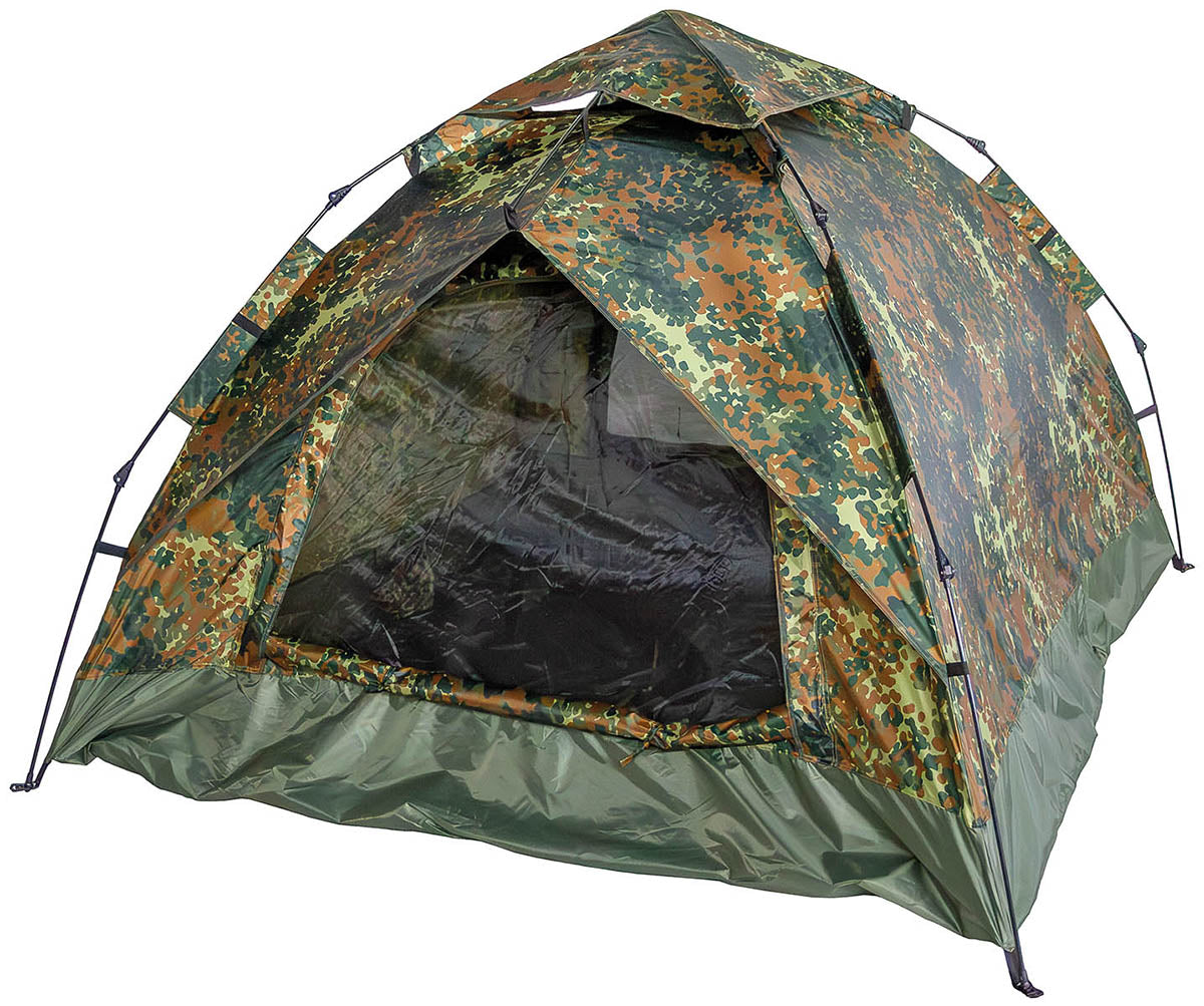 Zelt, "Quick Up Monodom", 3 Personen, flecktarn
