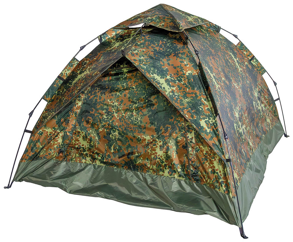 Zelt, "Quick Up Monodom", 3 Personen, flecktarn