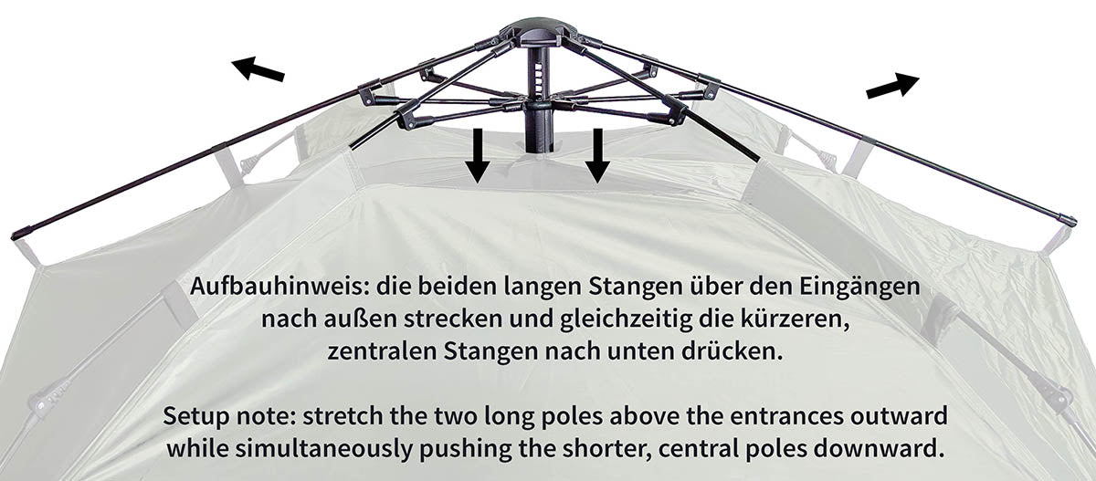 Zelt, "Quick Up Monodom", 3 Personen, M05 tarn