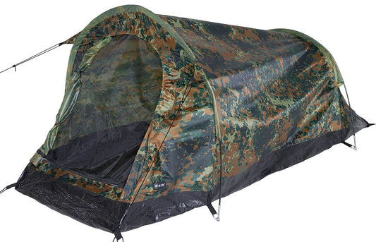 Tunnelzelt, "Schwarzenberg",flecktarn, 1 Person