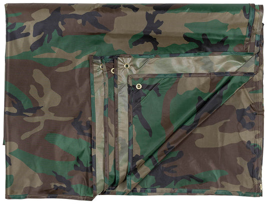 Mehrzweckplane, "Tarp",woodland, ca. 200 x 300 cm