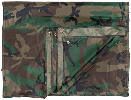 Mehrzweckplane, "Tarp",woodland, ca. 300 x 400 cm